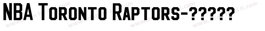 NBA Toronto Raptors字体转换